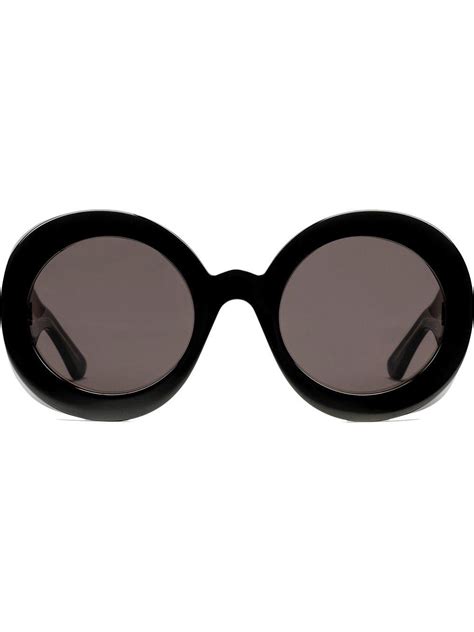 gucci round black sunglasses|Gucci oversized round sunglasses.